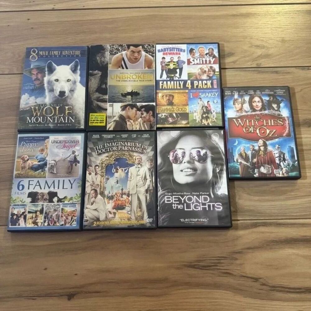 Family DVD Bundle Lot 20+ Movies Media Fantasy Adventure 7 Discs